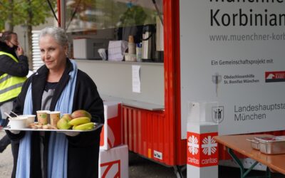 Katerina Jakob in der Münchner Korbinian-Küche
